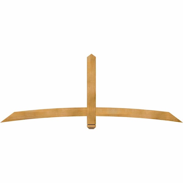 Ekena Millwork Bellingham Rough Sawn Timber Gable Bracket, Western Red Cedar, 84"W x 31"H x 2"D x 4"F, 9/12 Pitch GBW084X31X0204BEL00RWR - main